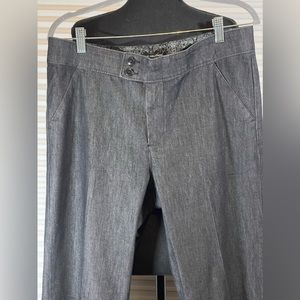 Lee Brand Women’s No Gap Grey Trouser Pants size 12 w/32” inseam; Stretch